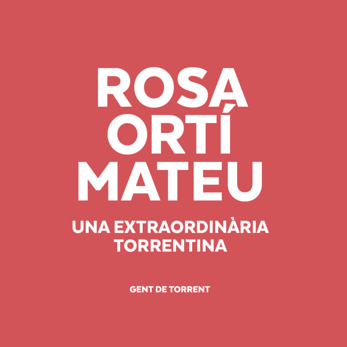 Filla Predilecta de Torrent 2020 / Rosa Ortí, una extraordinaria Torrentina