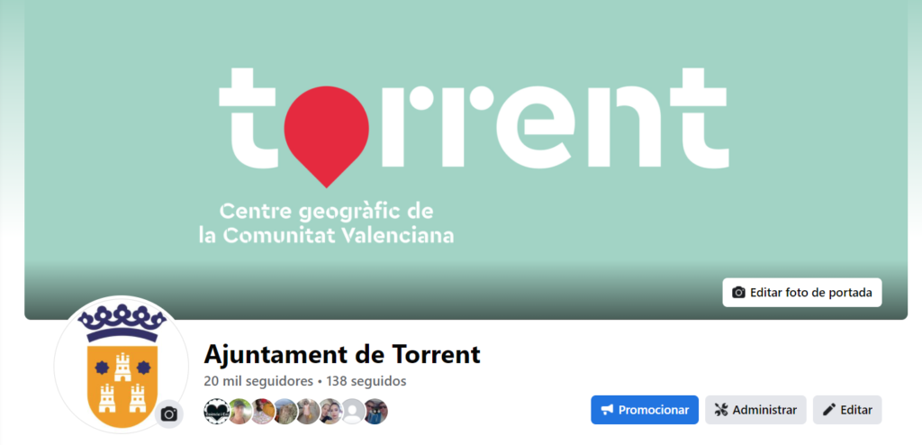 El Ayuntamiento de Torrent alcanza los 20.000 seguidores en Facebook