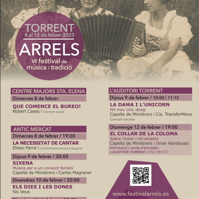 Torrent presenta la sisena edició d’Arrels, festival de música i tradició