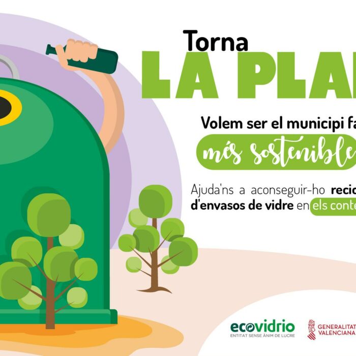 L’Ajuntament de Torrent i Ecovidrio uneixen forces en la campanya ‘La Plantà del Vidre’