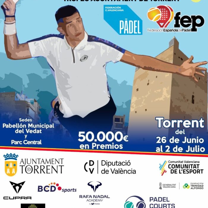 Todo a punto para disputar el XXXVIII Campeonato de España de Pádel en Torrent