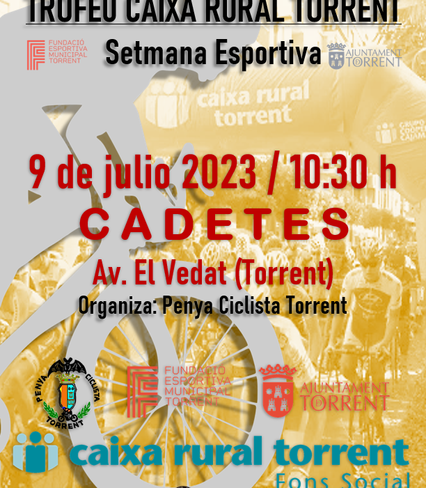 Las promesas del ciclismo se dan cita en el Trofeo Cadete ‘Ciutat de Torrent’