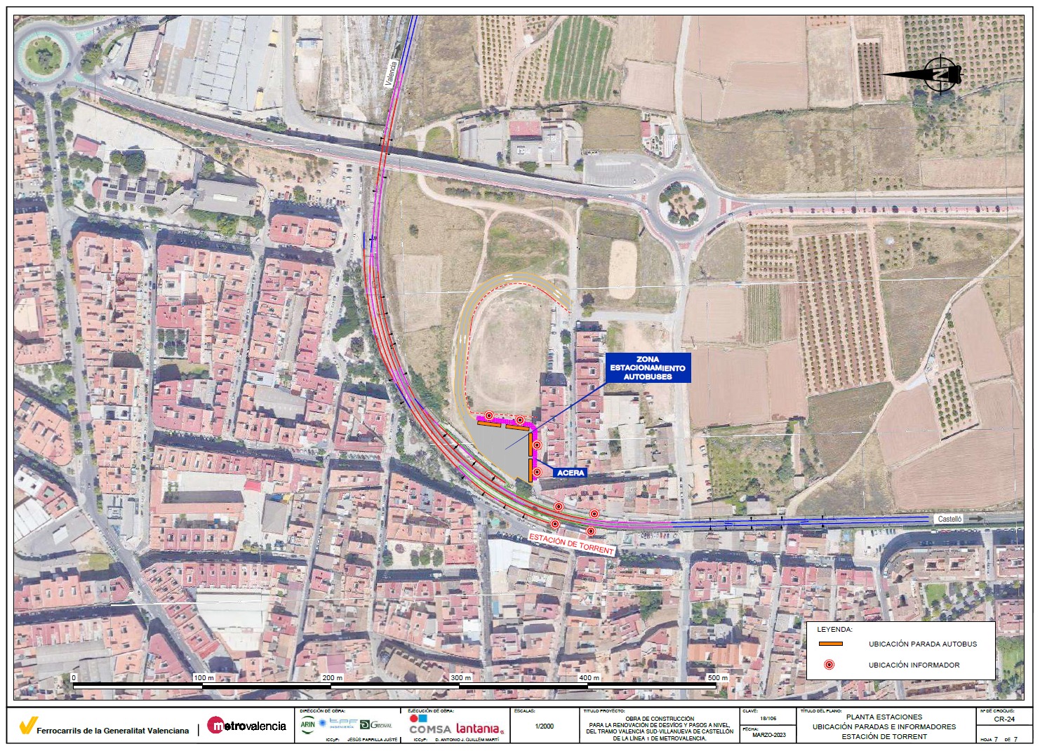 Ferrocarrils de la Generalitat Valenciana informa de cambios en el servicio de las estaciones de Torrent y Torrent Avinguda por la ejecución de obras
