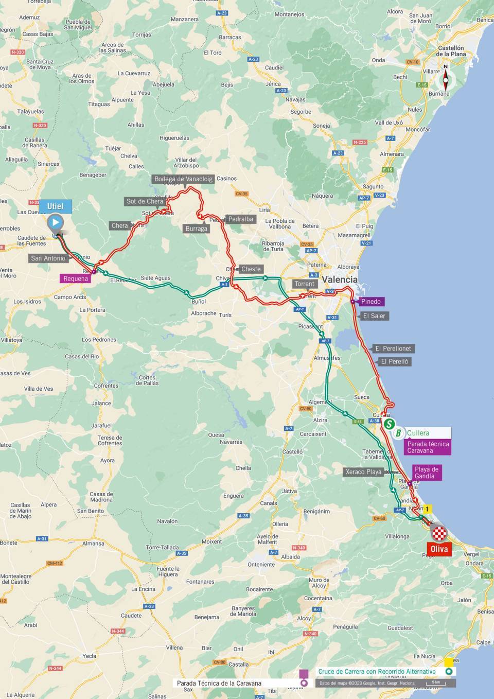 La Vuelta Ciclista a España pasará por Torrent el 1 de septiembre