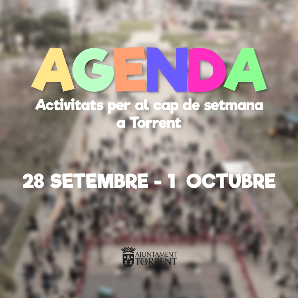 Agenda d’activitats del 28 de setembre a l’1 d’octubre