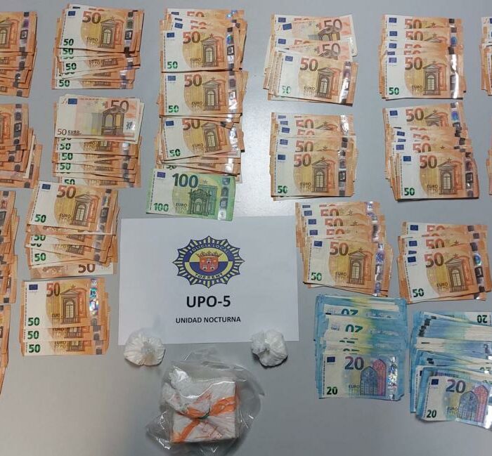 La Policía Local de Torrent incauta 329,57 gramos de cocaína y 12.295€ en metálico