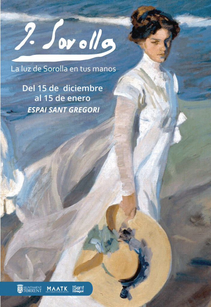 Torrent inaugurarà l’exposició accessible “La luz de tus manos” dedicada a Joaquim Sorolla en el nou Espai Sant Gregori