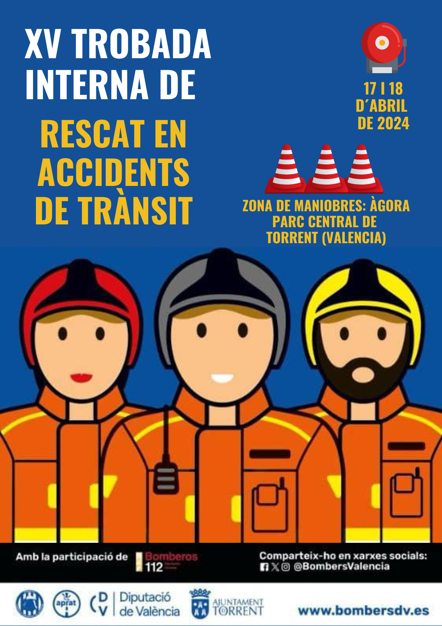 Llega la XV edición del Encuentro interno de Rescate en Accidentes de Tráfico a Torrent