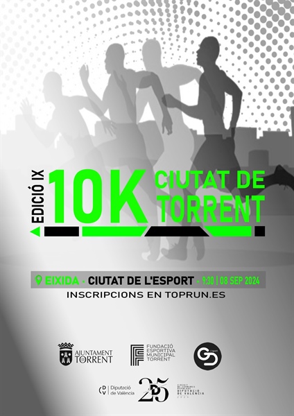 La IX edició de la 10K de Torrent tindrà lloc el 8 de setembre