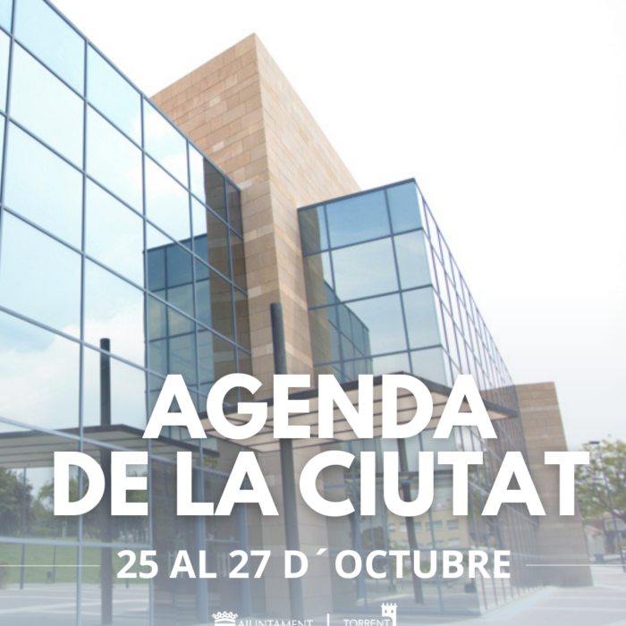 Agenda del 25 al 27 de Octubre.