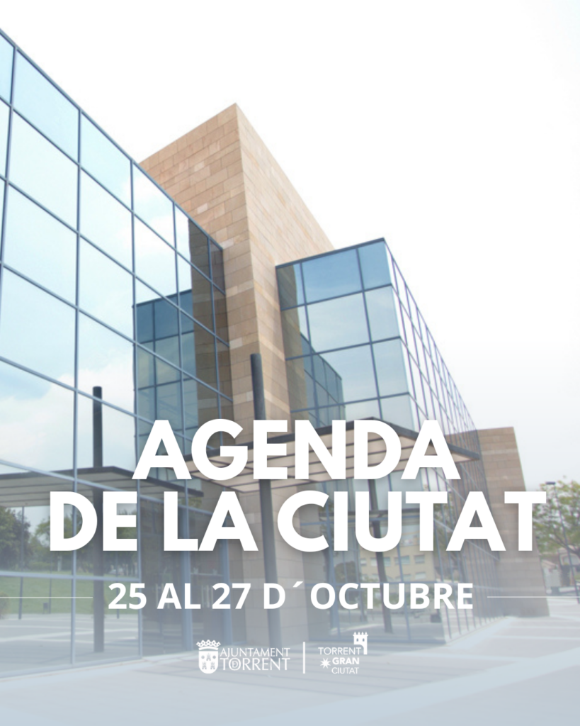 Agenda del 25 al 27 d’Octubre.