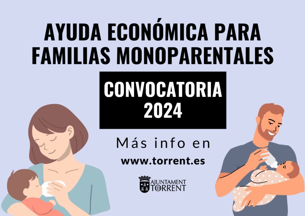 L’Ajuntament de Torrent obri la convocatòria d’ajudes per a famílies monoparentals 2024