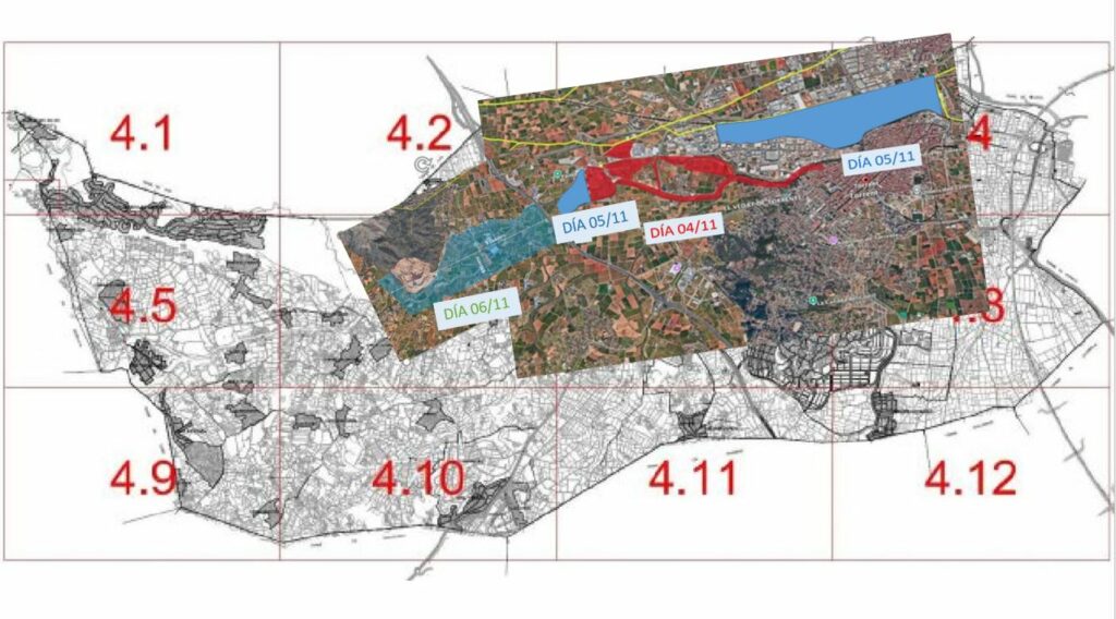 El operativo de búsqueda se realiza a través de cuadrículas revisadas del barranco