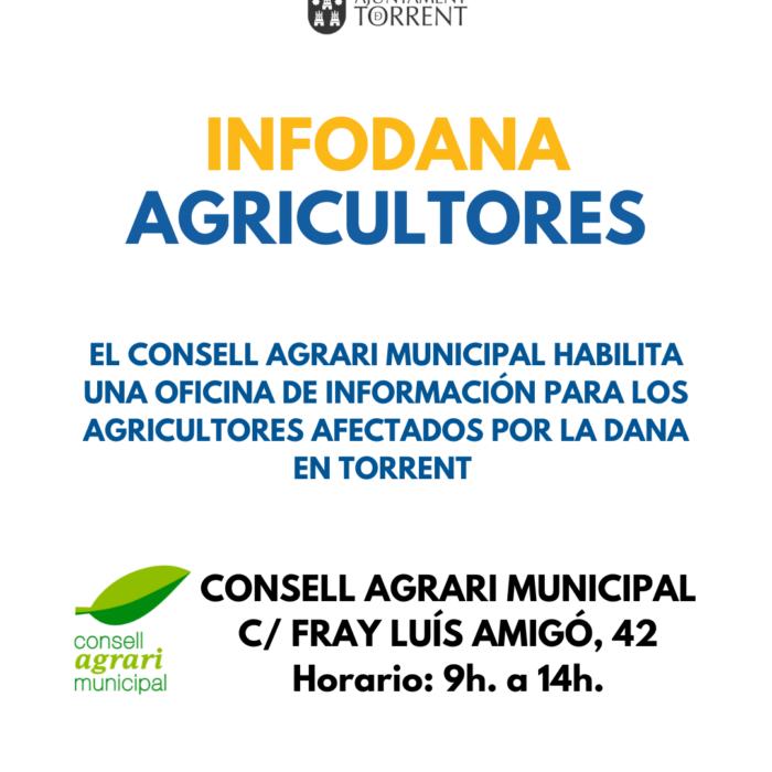 El Consell Agrari Municipal de Torrent habilita un punt de suport per als agricultors afectats per la DANA