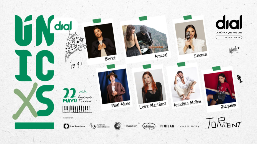 Leire Martínez, Amaral, Chenoa, Beret, Antoñito Molina, Paul Alone y Joaquina llegan a Torrent de la mano de Cadena Dial