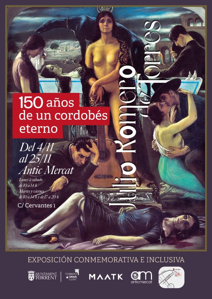 Torrent acollirà des del 4 de novembre l’exposició “Julio Romero de Torres: l’ànima de Còrdova”, un homenatge a la dona i a l’essència andalusa